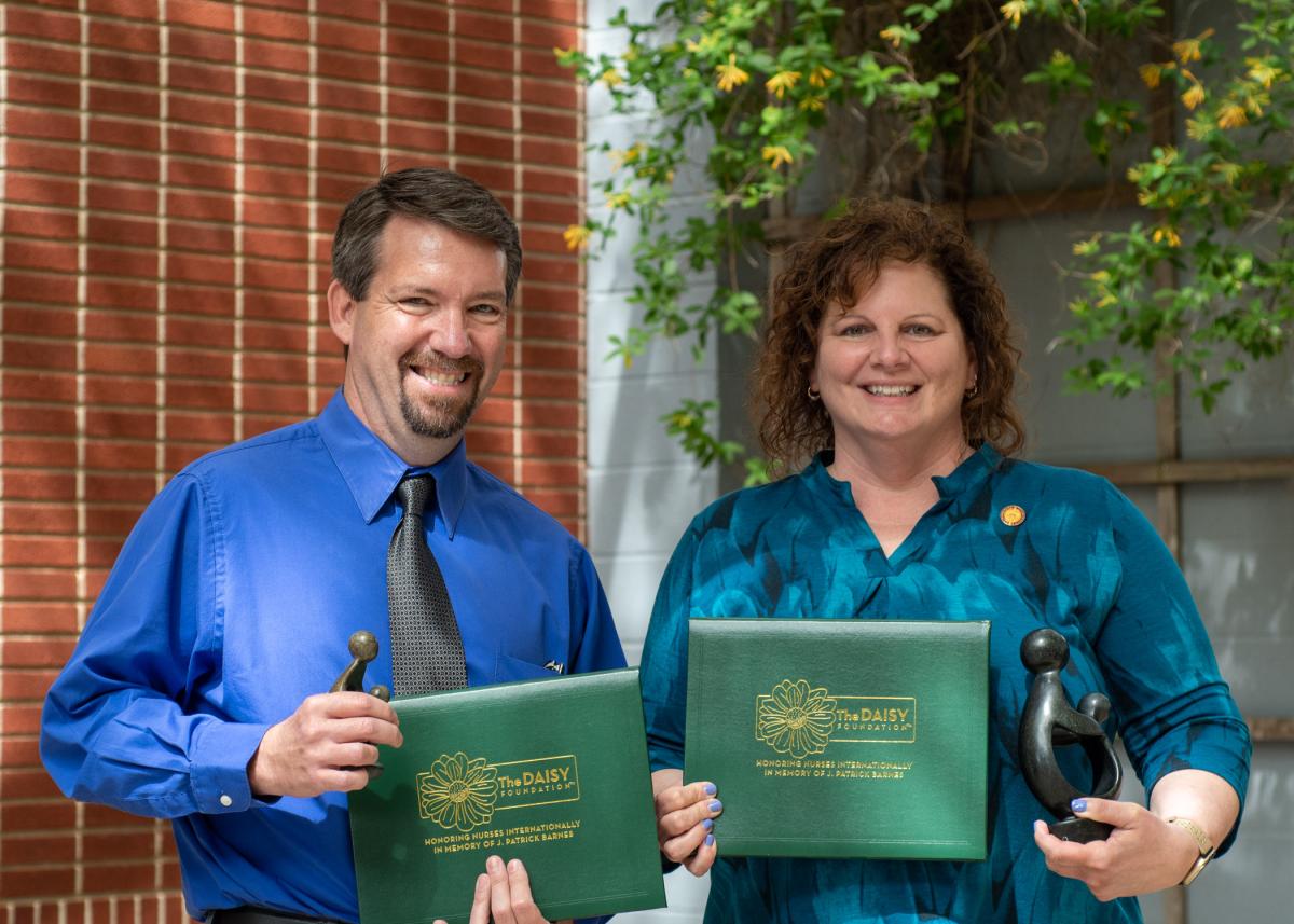 Pennsylvania College of Technology’s nursing program presented DAISY Awards to student Eric A. Kilpatrick, of Lewisburg, and faculty member Margaret M. Faust, an associate professor. The DAISY Awards are a project of The DAISY Foundation to recognize excellence in nursing.