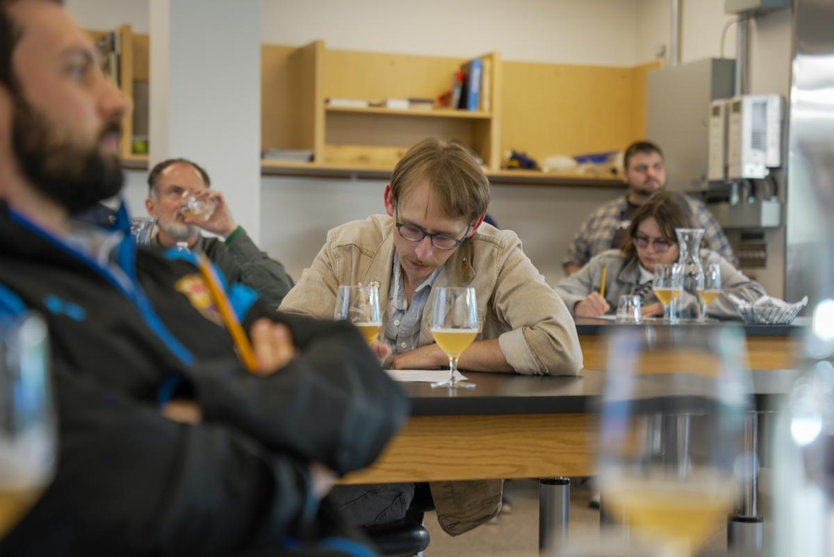 A member of the college’s inaugural brewing class, William B. Ernst-Wingfield, brewer at John Ryan Brewery, is among the industry experts encouraging the next “pour” of brewing professionals.