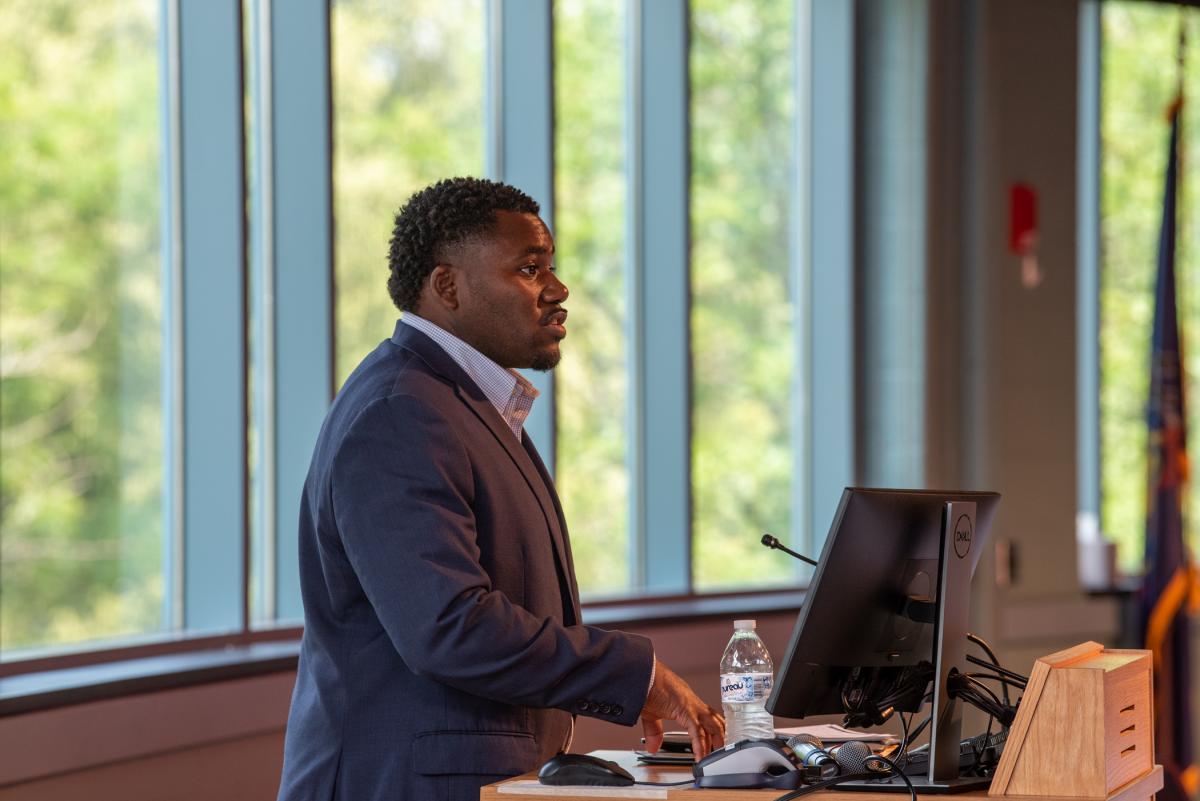 Nate Woods Jr., special assistant to the president for inclusion transformation, shares thoughts on diversity and inclusion prior to the panel discussion. "Diversity is the 'what,'" he explained. "Inclusion is the 'how.'"