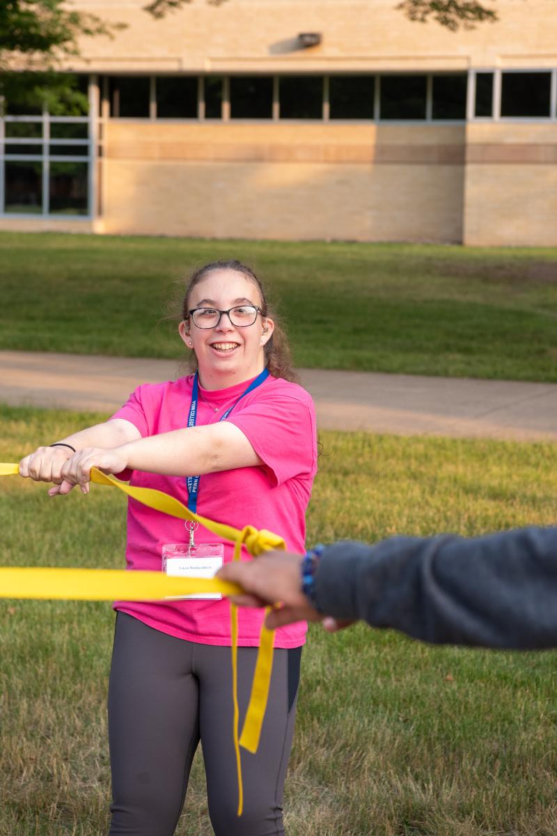 A future restaurateur savors the summer sunlight and fun. 
