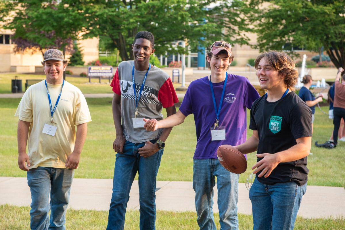 ... as their laughter takes flight. 