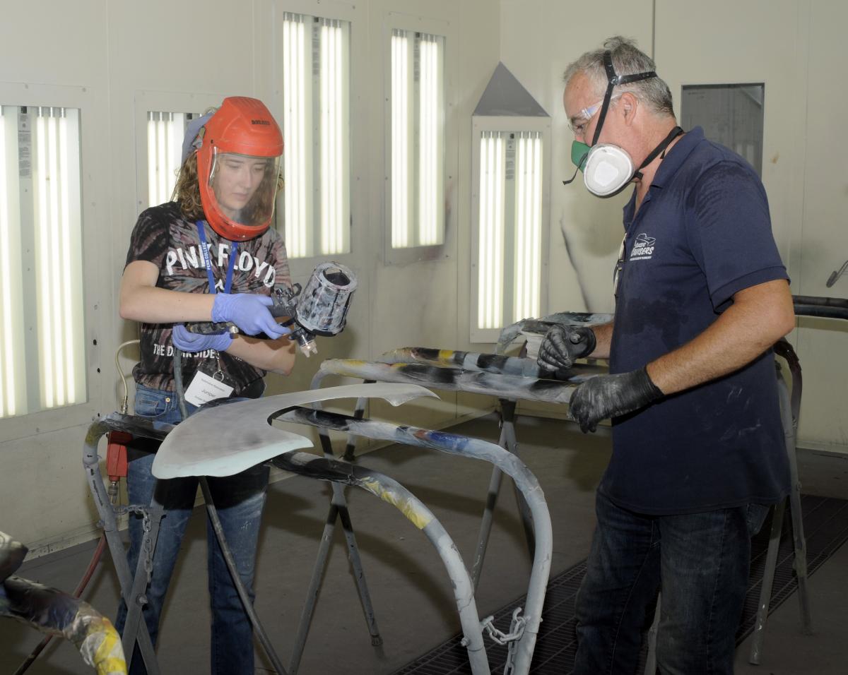 ... for priming and painting in a spray booth.