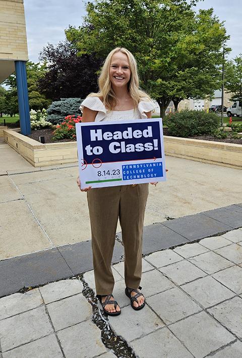 Rarely (if ever) without a smile, assistant professor Tushanna M. Habalar prepares future health care professionals through the Fundamentals of Nursing course.