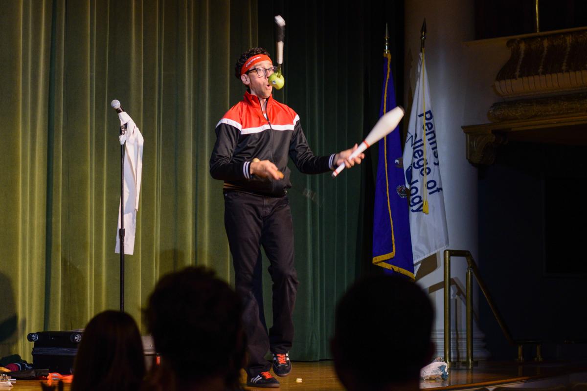 Burns brings magic, juggling, comedy ...