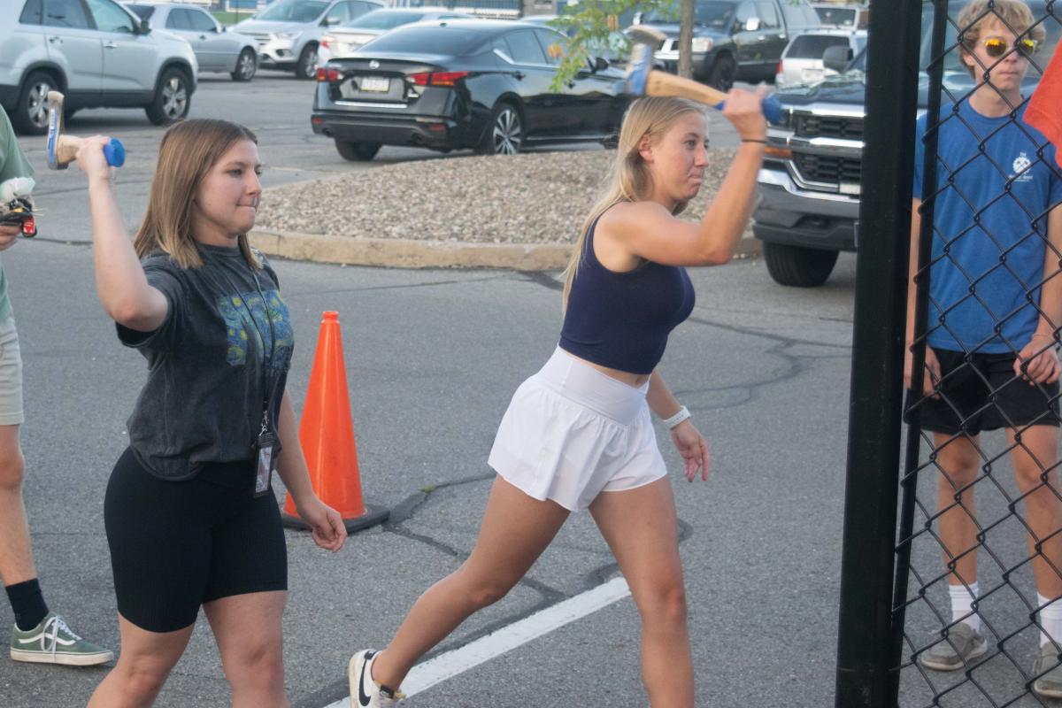 ... hatchet-throwing ...