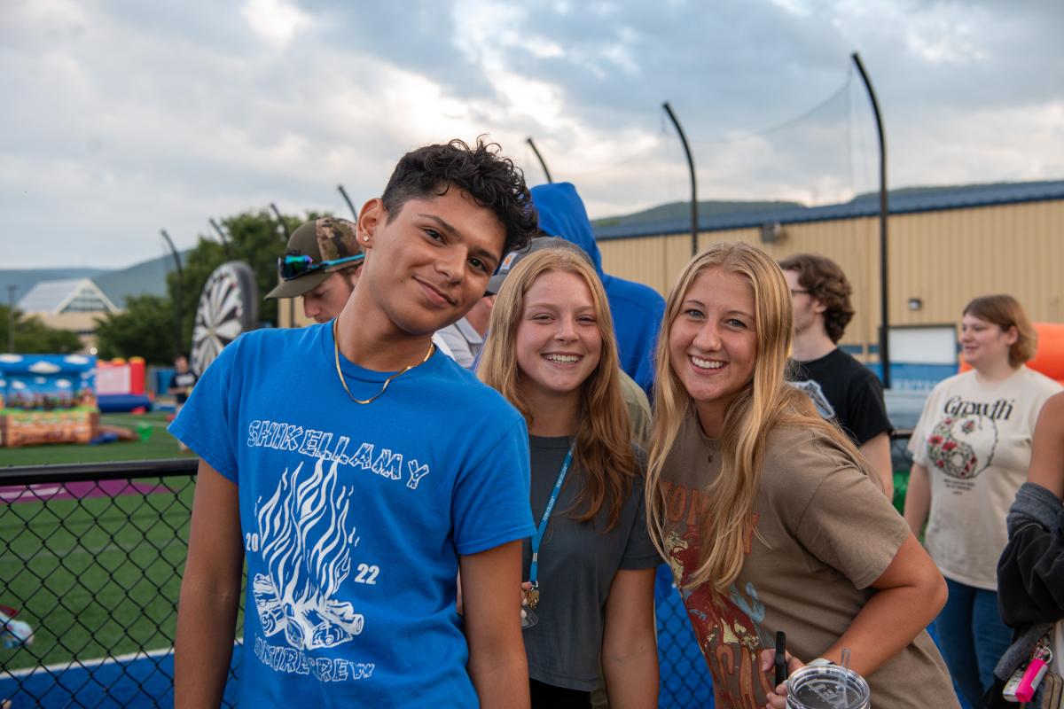 ... some stopping to punctuate the excitement with their smiles.