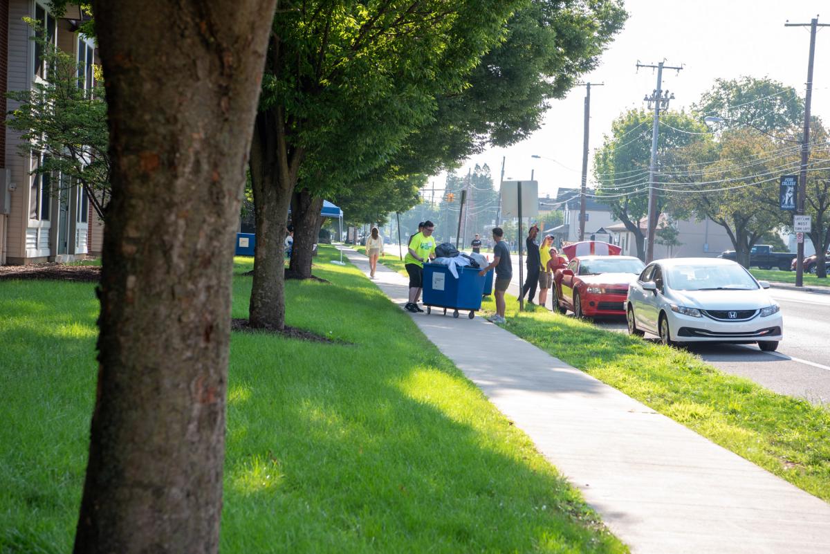 Ample activity along West Third Street 