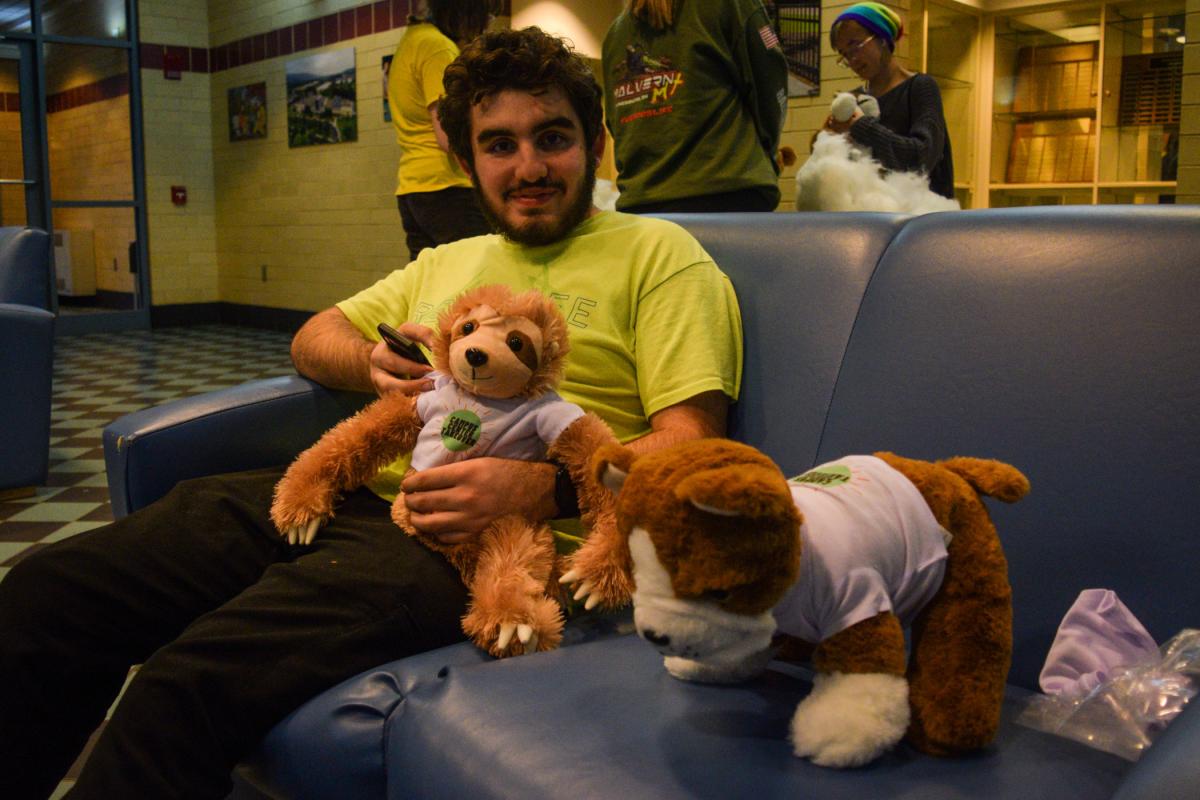... and some mighty adorable souvenirs, such as these accompanying John Patrick McAnally Jr., freshman in HVAC engineering technology from Coopersburg.