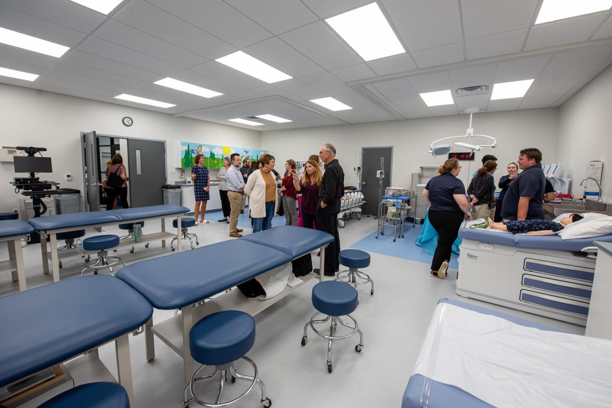 The Assessment Lab is spacious and bright, attracting guests, employees and students.
