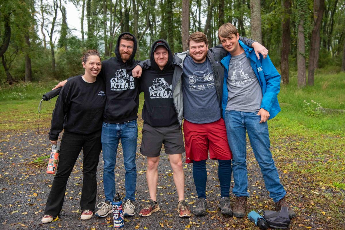 Baja SAE Club representing! Among those joining the “Hike with Mike” were these seasoned trailblazers, past and present.