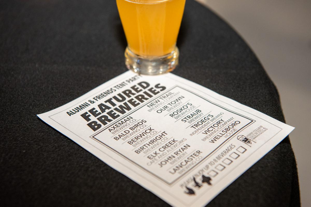 A roster of regional favorites on tap reflects the breadth of the business and the reach of Penn College graduates. "It's hard to overstate how humbling it is to know this program has influenced so many bright, passionate brewers," Yarrington later said. "It is also rewarding to see them growing and succeeding in their professional careers. This is truly a program punching above its weight, and it is having a big impact on the craft brewing industry in Pennsylvania and beyond."