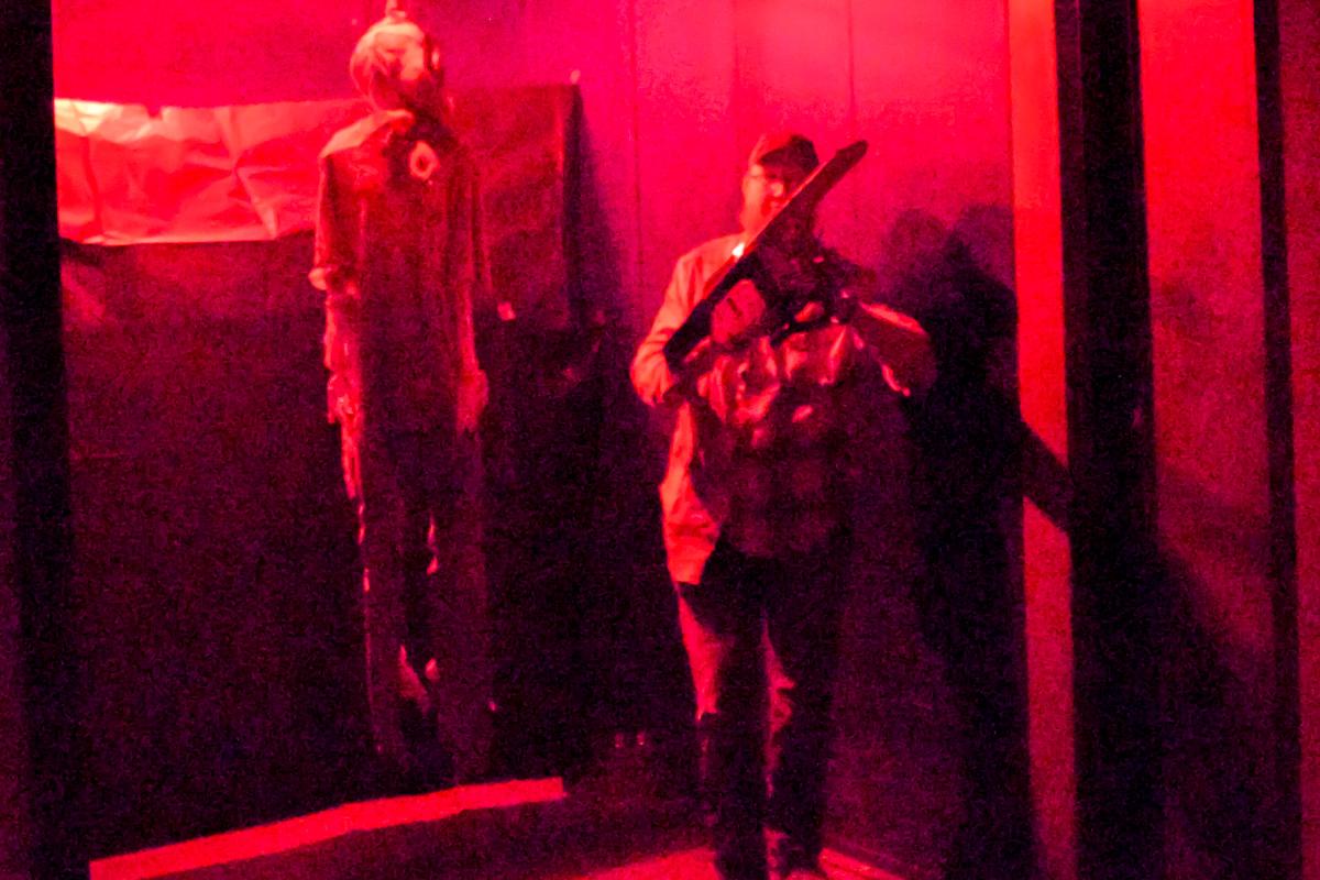 Strange how a chain saw, used to such positive benefit by forestry students at the Schneebeli Earth Science Center, can be so menacing on this side of the mountain.