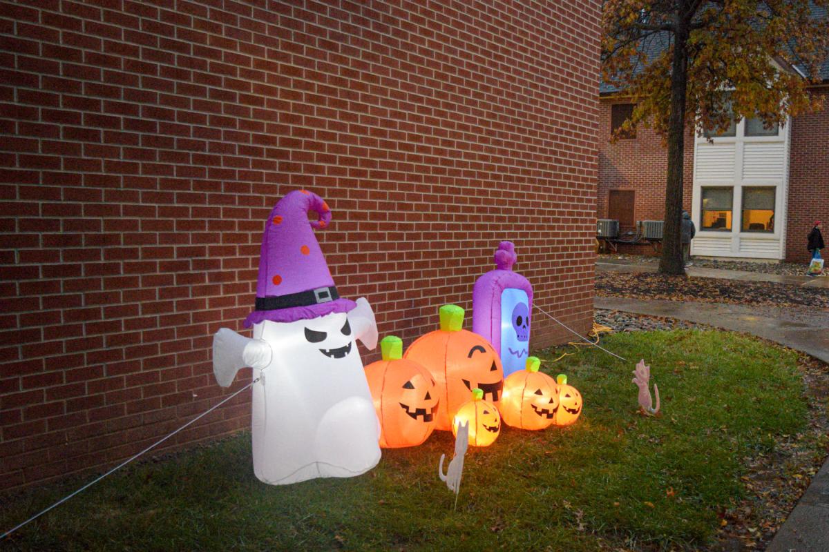 Inflatable illumination lights the way.