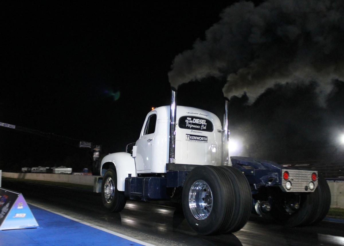 Jake M. Spinosa, lead technician, takes off at Beaver Springs Dragway. (Photo by Marcayla M. Lutzkanin)