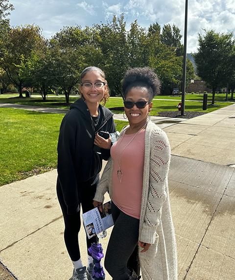 Beautiful smiles on a suddenly gorgeous day!