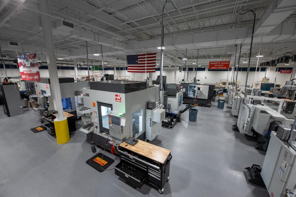 A $1 million grant from the Gene Haas Foundation enabled extensive renovations to Pennsylvania College of Technology’s automated manufacturing lab in the College Avenue Labs facility. The lab is now known as the Gene Haas Center for Innovative Manufacturing. 