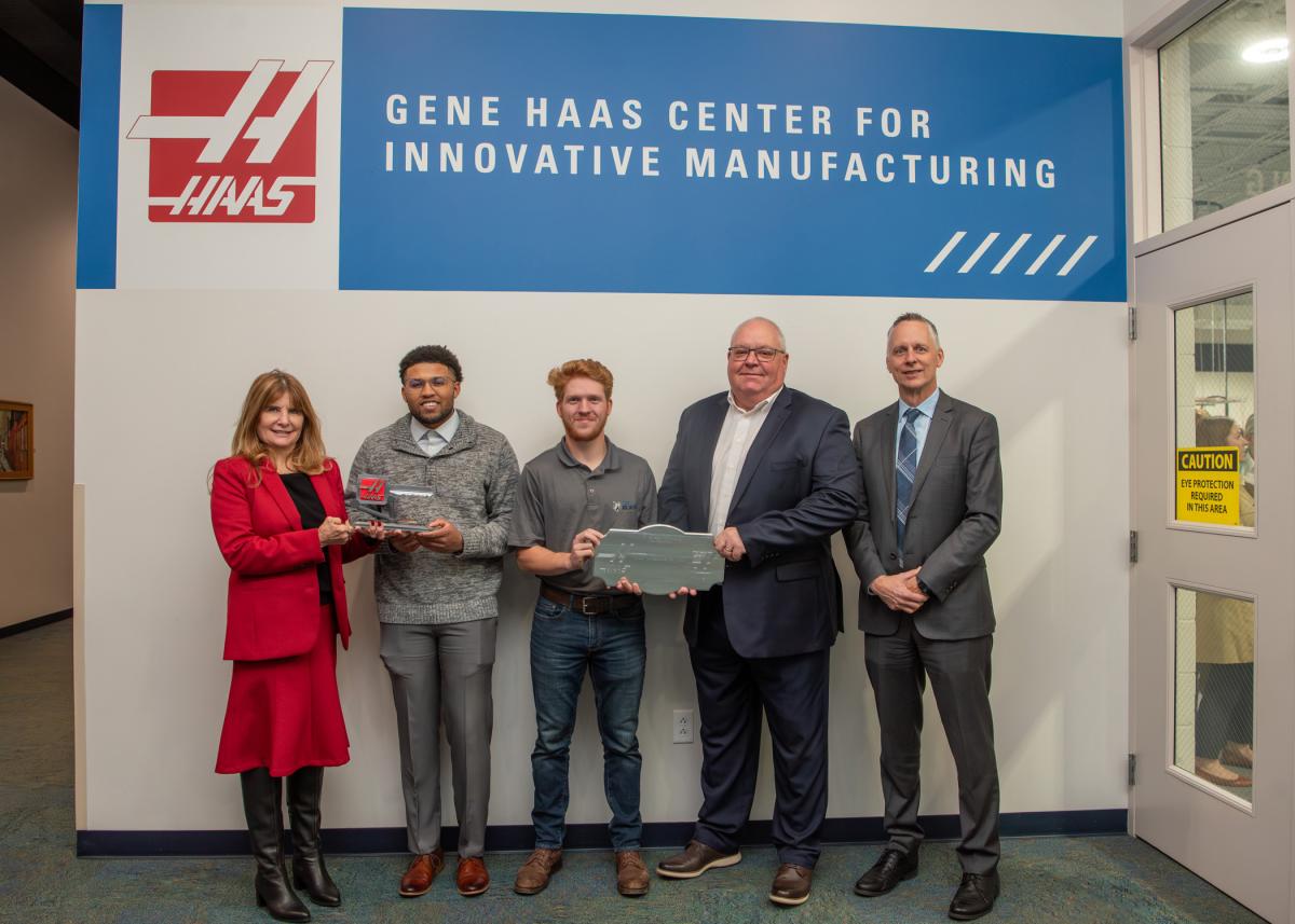 The Gene Haas Center for Innovative Manufacturing is celebrated at a Nov. 6 dedication ceremony at Pennsylvania College of Technology.
