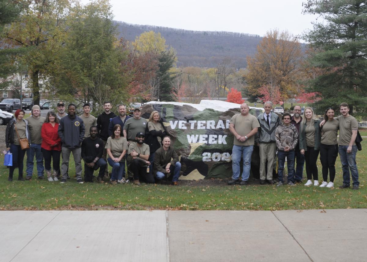A post-brunch gathering at "The Rock" 