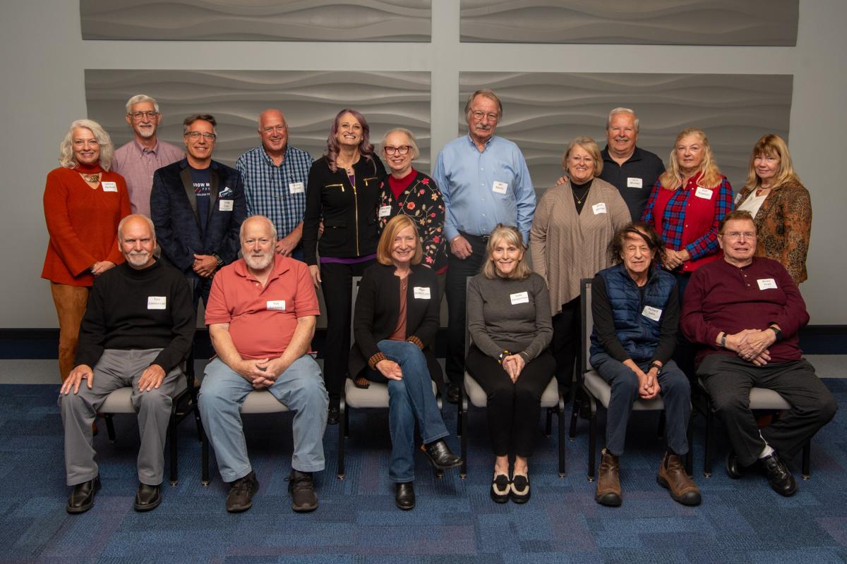 Guests of honor at first Retirees Luncheon