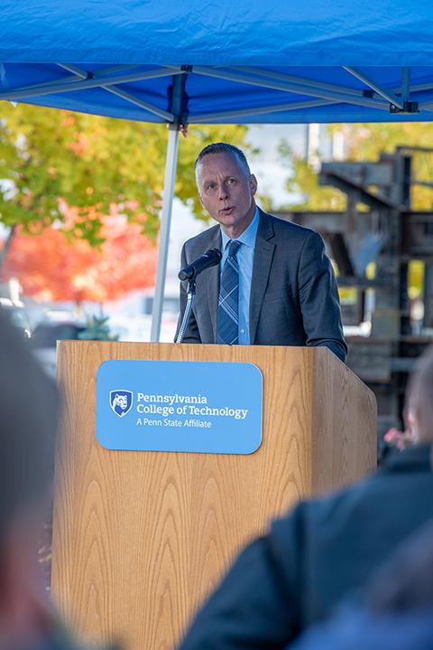 Reed looks to the endless possibilities represented by the lab's phenomenal renovation, an investment that "further elevates the national visibility of Penn College's programs."
