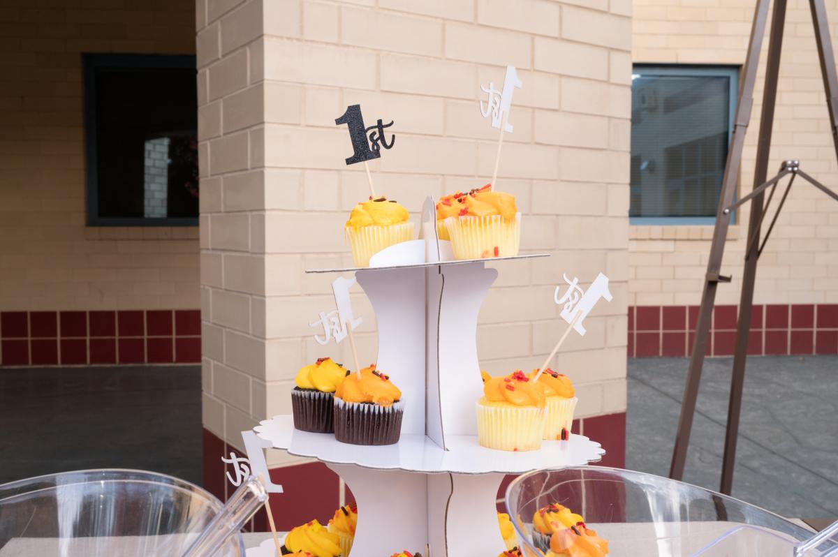 Cupcakes are decorated to celebrate first-generation students.