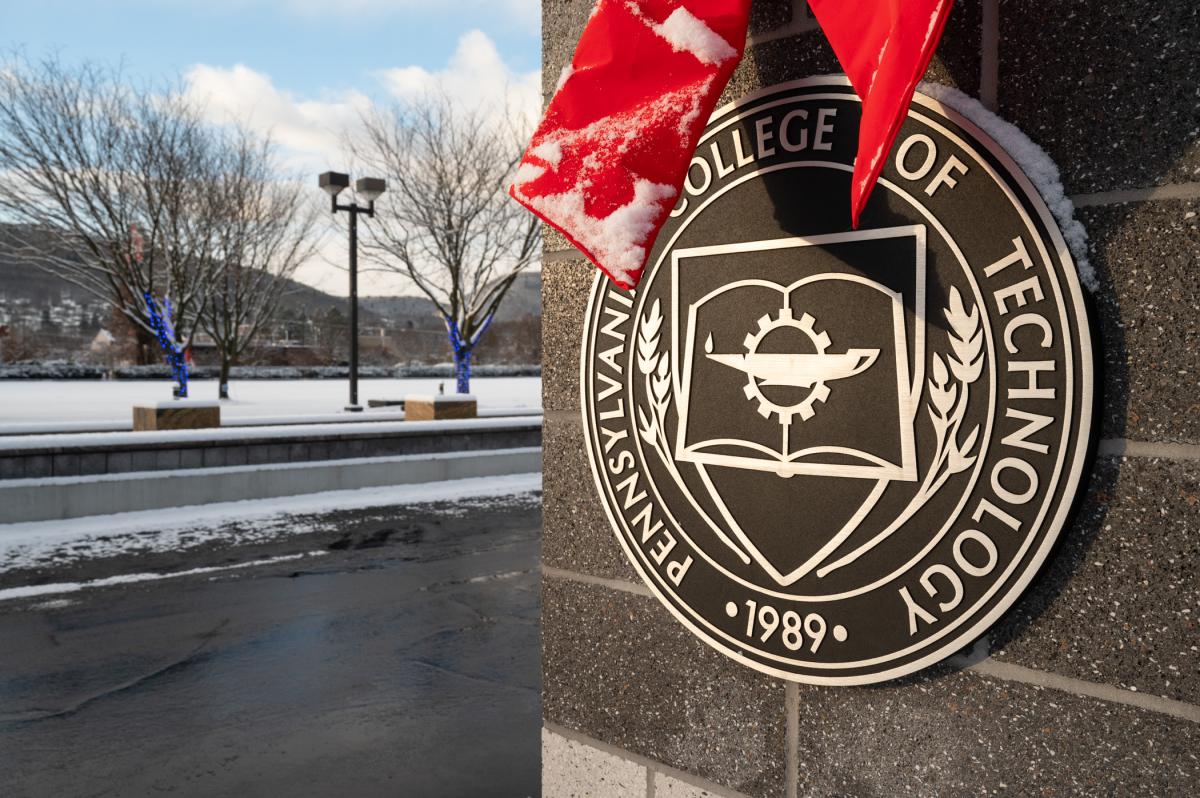 The entrance of the Pennsylvania College of Technology. 