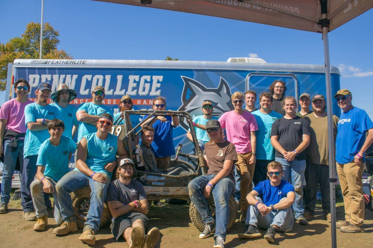 Members of Pennsylvania College of Technology’s Baja SAE team