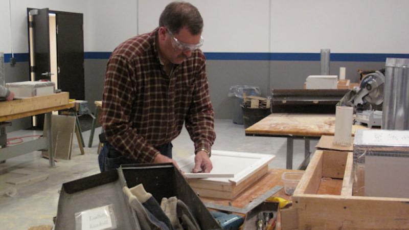 Often an access door is needed to an attic or other area of the building to air seal or insulate. Instructor Jack Wilson demonstrates how to cut in and construct an access door.