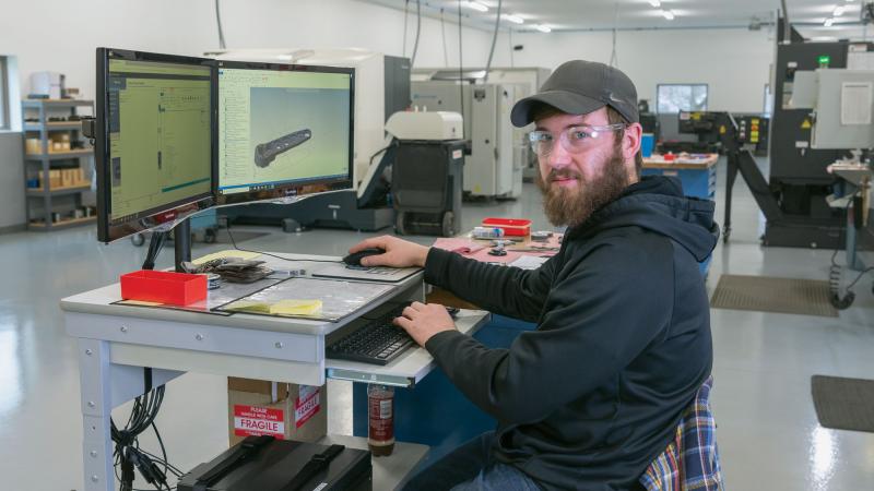  Anthony R. Bastion, a 2018 manufacturing engineering technology alumnus and former intern, is among the Penn College-educated talent to find a home in his Bradford County backyard.