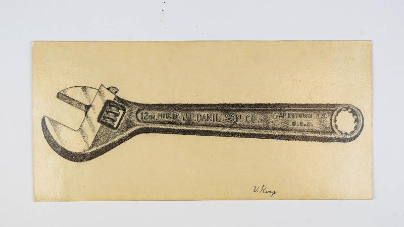 Adjustable wrench illustration by V. King