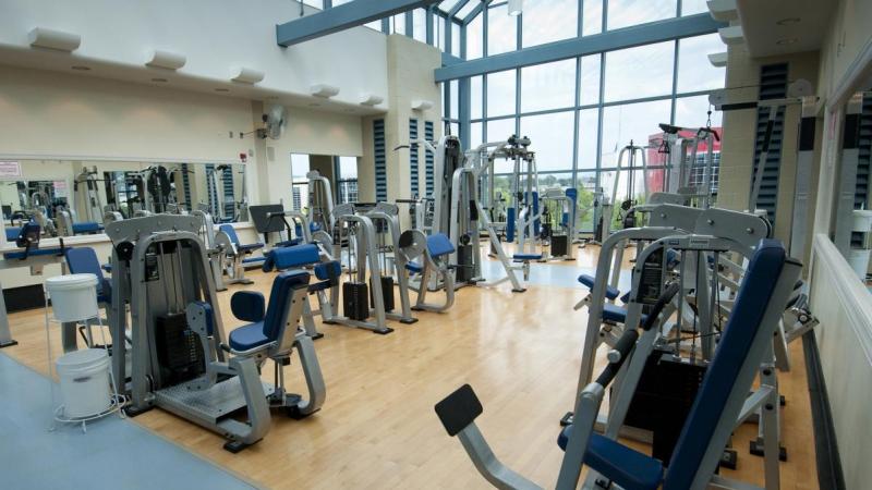 Whether you want to train, lose weight, build muscle, relieve stress, or just socialize with your friends while you are working out, Penn College's sate-of-the-art fitness center located in the Campus Center atrium will help you meet your goals.