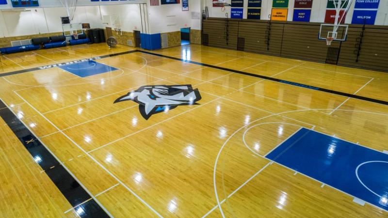 The Lewis H. Bardo Gymnasium is home to Penn College Wildcats Basketball, Wrestling, and Volleyball. 