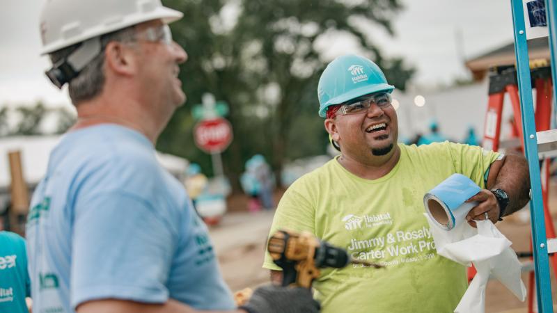  The organization is powered by volunteers. Photo courtesy of Habitat for Humanity International