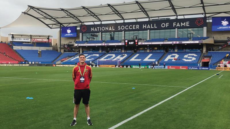 Christian H. Peters, who received a bachelor’s degree in business administration: sport and event management  concentration in December 2020, is the assistant team administrator for Major League Soccer club Real Salt Lake.