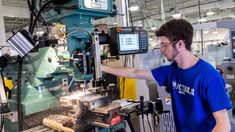 Penn College’s focus on hands-on education and its renewed support of apprenticeships help narrow the skills gap in manufacturing.