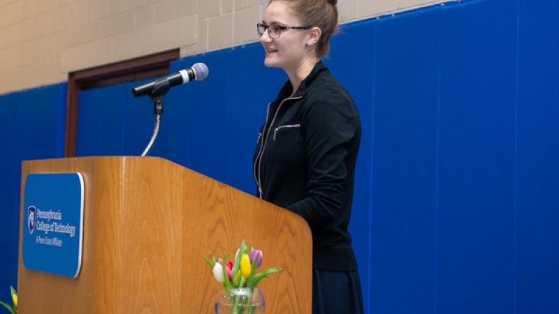 Ferki thanks Scholarship Luncheon guests, “You have believed in and inspired students to devote themselves to their education. And, you have provided a gift that I am still unable to truly thank you for through words alone.”