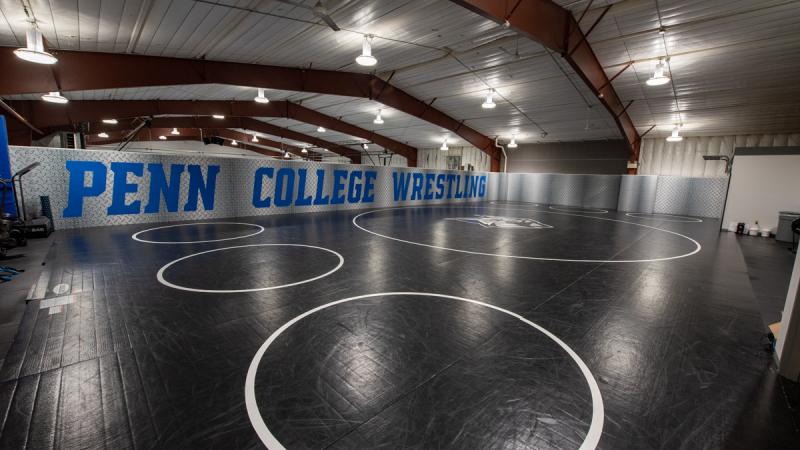 Wrestlers began using a new practice facility in the Field House in 2021.