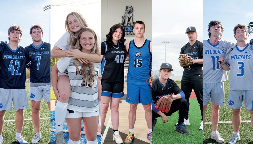 Nine sets of siblings competed on Penn College’s athletics teams in 2025-26.