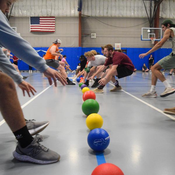 A mad scramble gets the dodgeball, um, rolling?