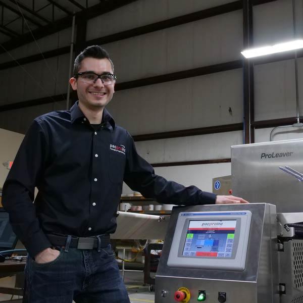 student applying skills learned in the field