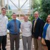 Representatives of Jones Dairy Farm visited Penn College’s hospitality programs to present the first Jones Dairy Farm Culinary Scholarship to a student. 