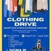 clothing drive poster