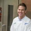 Chef Charles Niedermyer in a Penn College pastry lab