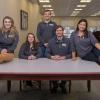 Pennsylvania College of Technology’s newest group of Community Peer Educators are (from left): Breanna M. Snyder, of Muncy; Katherine A. Downes, of Fleetwood; David Eaton, of Harrisburg; Ethan M. McKenzie, of Muncy; and Dessa D. Valisno, of Lock Haven (originally from Makati City, Philippines).