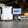 Diesel technology students are shown with CSTK-donated Thermo King refrigeration units at Pennsylvania College of Technology’s Schneebeli Earth Science Center. From left are Mike J. Lawson Jr., of Millville, New Jersey; Dawson F. Paulo, of Tamaqua; and Dalton I. Shearer, of New Columbia. Paulo has petitioned to graduate at the conclusion of the spring semester and begins a job with CSTK on May 17.
