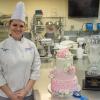 First place in Pennsylvania College of Technology’s annual wedding cake competition is awarded to Jacqueline R. Dull, a baking and pastry arts student from Milton.