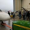 Jet visits Lumley Aviation Center