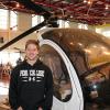Scholarship recipient Jacob R. Tuck, in the hangar of Penn College’s Lumley Aviation Center