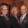 From left, Penn College President Davie Jane Gilmour, Mary Ann and Steve Johnson.