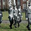 Cadets' yearbook photo recreated by Bucknell University student artists.
